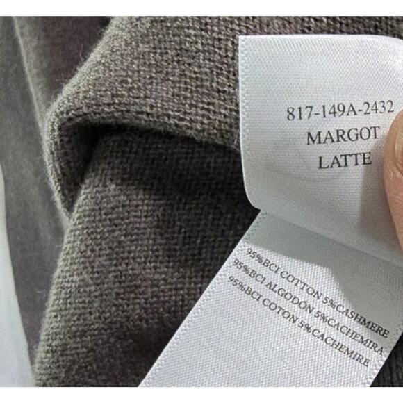 Rails Dress Womens Medium Brown Sweater Margot Midi Maxi Bow Cashmere - Picture 11 of 15